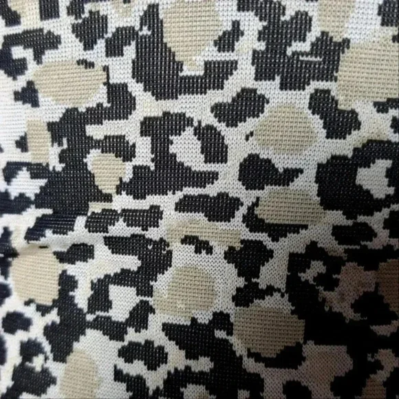 Zara Black and Cream Midi Dress - Picture 8 of 8